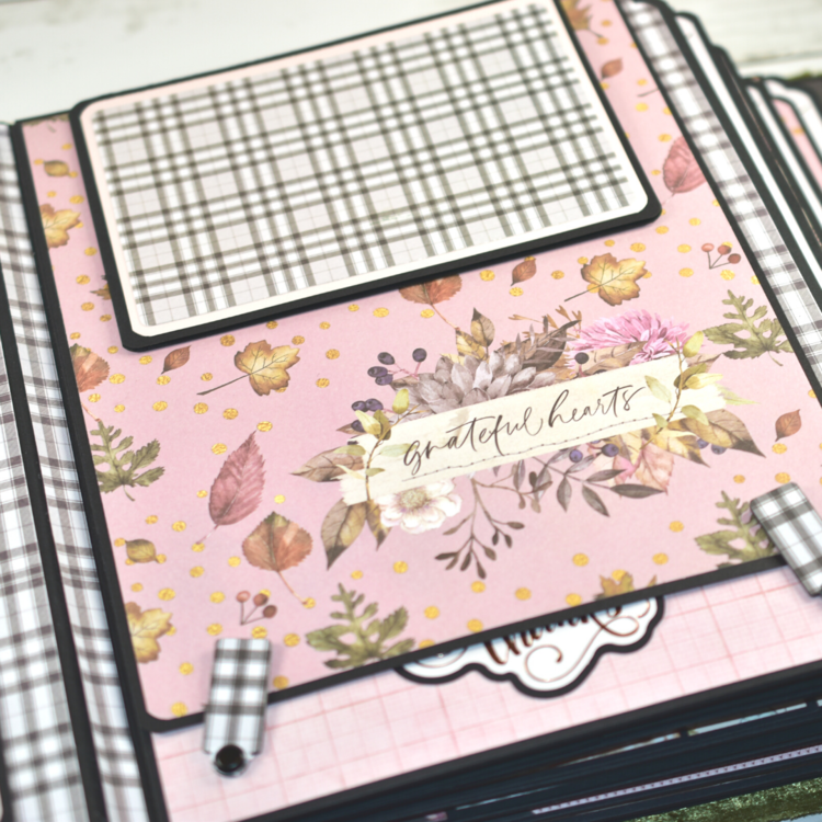 Hello Pink Autumn Large &quot;Mini&quot; Style Scrapbook Album