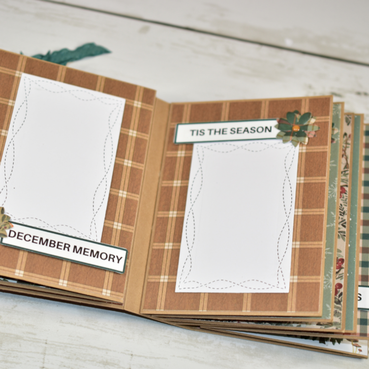 Holiday Spice Recollections Cardstock Only Mini Scrapbook Album