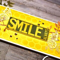 'Smile Always' Card Using Block Words: Hello Stamp Set