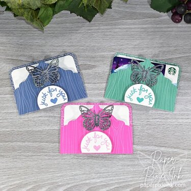 Quick & Easy Gift Card Holders Using Graphic 45's Tag, Pocket & Butterfly Dies