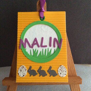 Easter table name tag