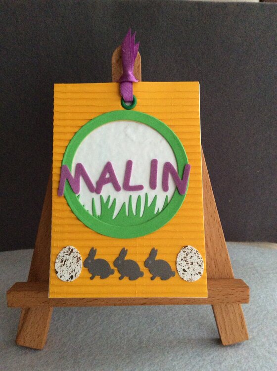 Easter table name tag