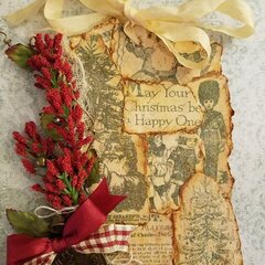 A Vintage Christmas Tag