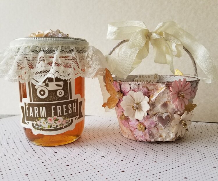 Altered Mini Pail &amp; Homemade Lemon Honey Jelly