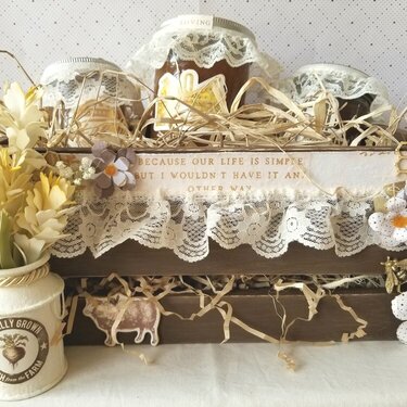 Altered Wooden Gift Crate