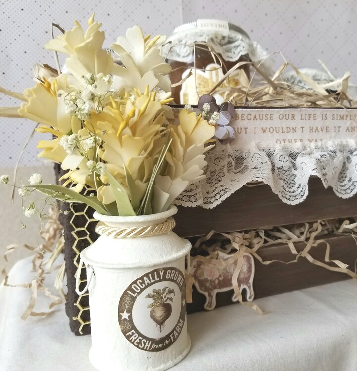 Altered Wooden Gift Crate
