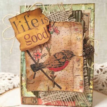 Life is good ~ Card for my class~