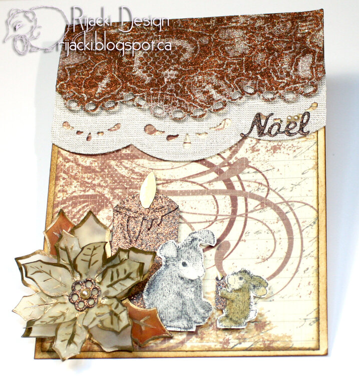 Noel in Chocolate and Cream - card front