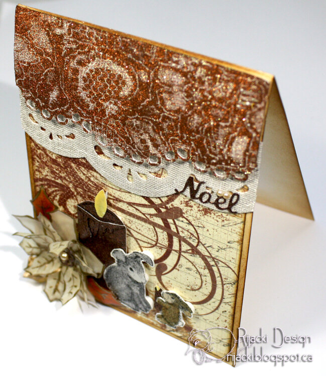 Noel in Chocolate and Cream - card side