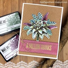 Wendy Vecchi Ranger Ink A Million Thanks Card