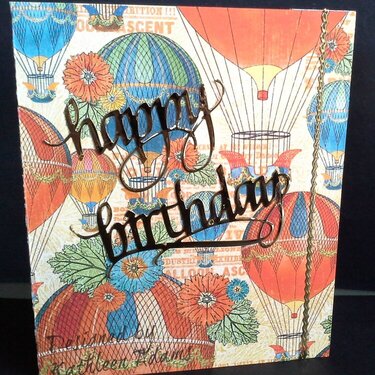 Birthday Card with Graphic45 Worlds Fair Collection