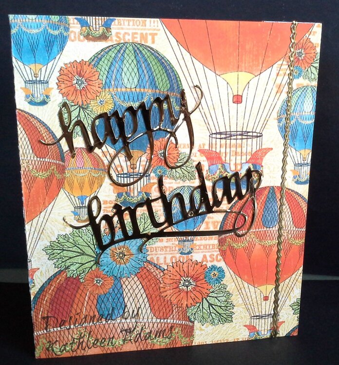 Birthday Card with Graphic45 Worlds Fair Collection