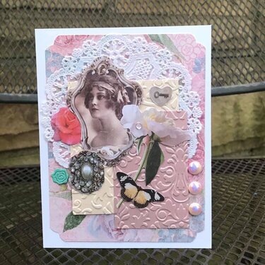 Vintage Lady Card