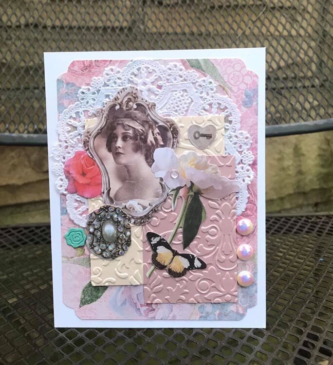 Vintage Lady Card