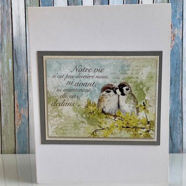 French bird any occasion card