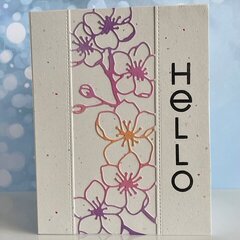 Hello flower card