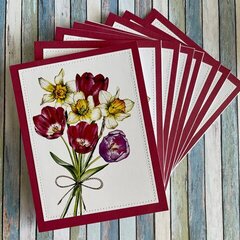 Spring flower any occasion card set