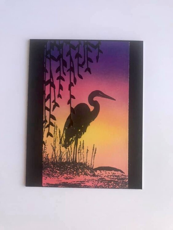 Sunset Heron