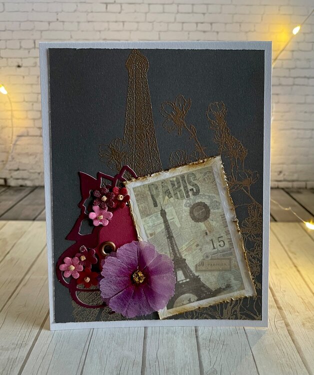 Vintage Paris themed card