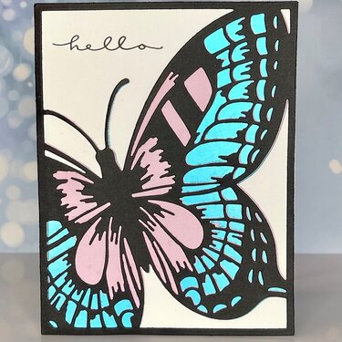 Layered Butterfly Card