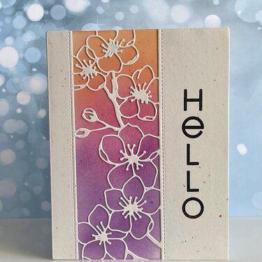 Hello flower card