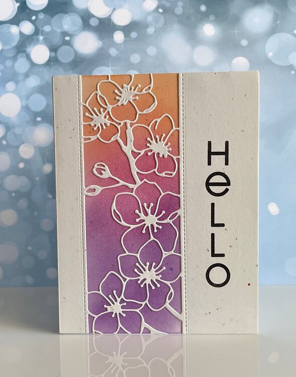 Hello flower card