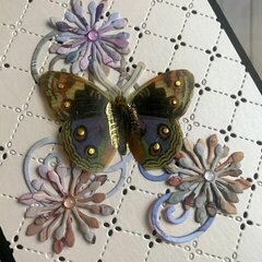 Butterfly and Flowers card