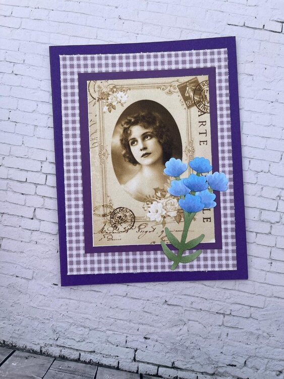 Vintage Lady Carte Postale
