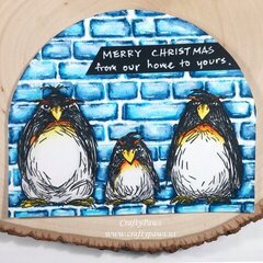Grumpy Penguins Christmas Card