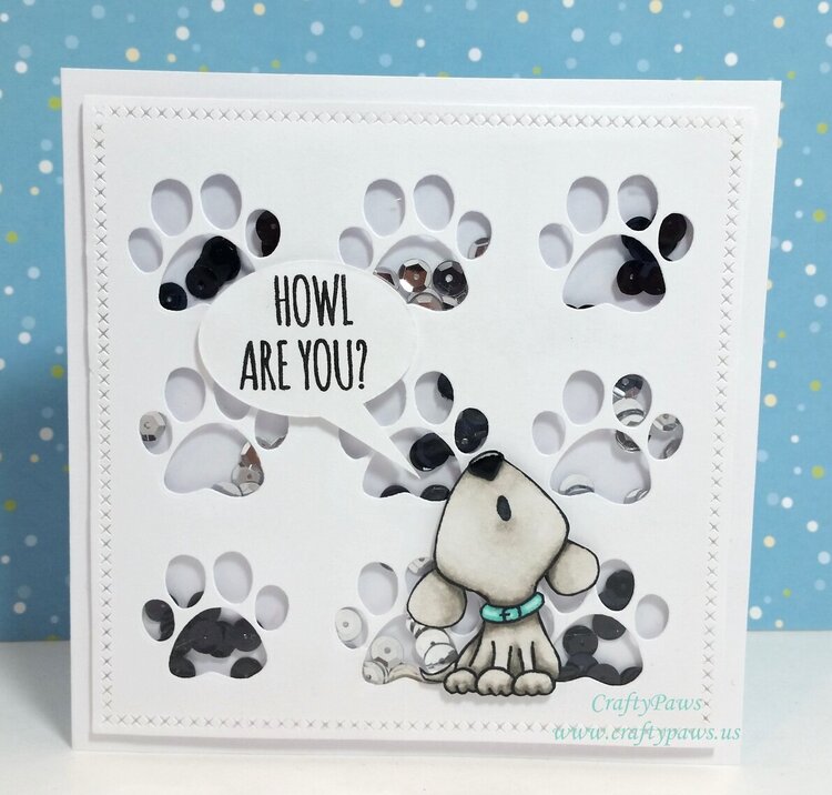 Multi-Compartment Puppy Shaker Card