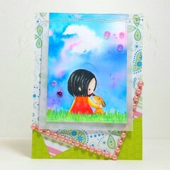 Watercolored Card