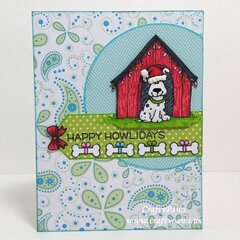Happy Howlidays Doggy Christmas Card
