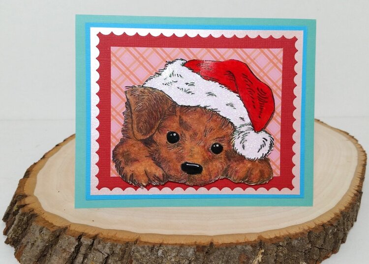Simply Layered Christmas Pup Card