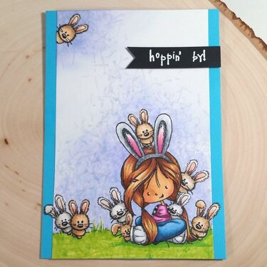 Easter/Spring Card - A Hoard of Bunnies!