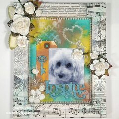 My Sweet Girl Mixed Media Shadow Box