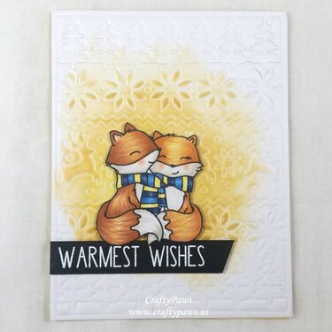 Warmest Wishes CAS card