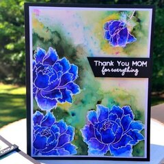 Watercolored Floral Mothers Day Card