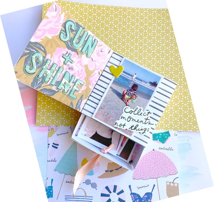 Sunny Days Mini Album with Memory box drawer