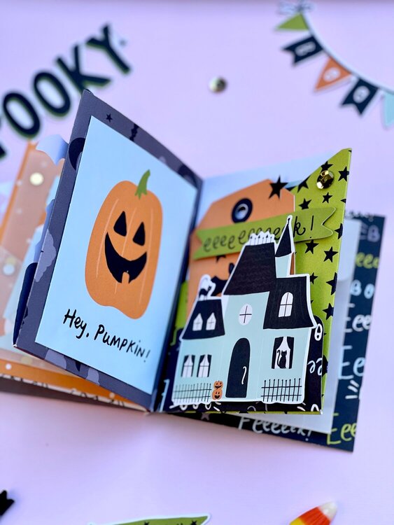 Spooky Halloween Mini Album 6x8 Papers 