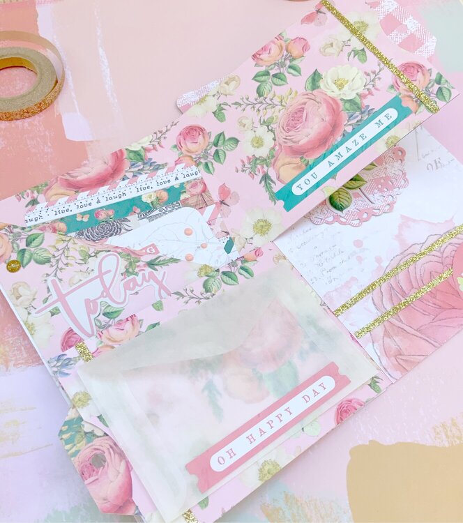 Shabby Chic Flipbook Using Simple Stories Garden