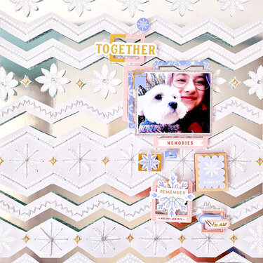 Silver Mirror cardstock layout