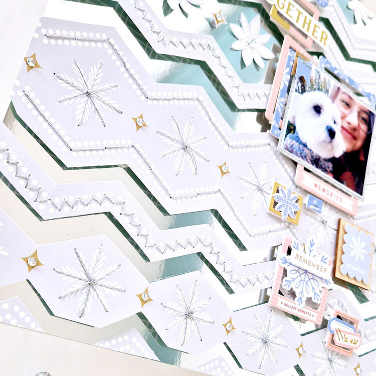 Silver Mirror cardstock layout