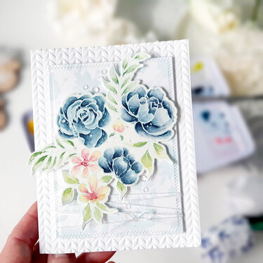 Watercolor painted card