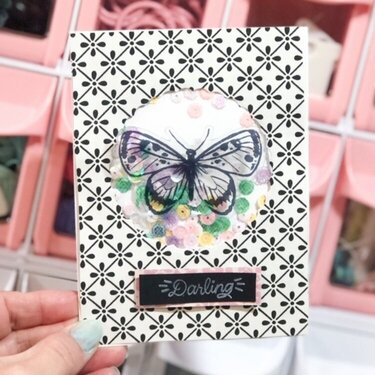 Butterfly Shaker Element Card