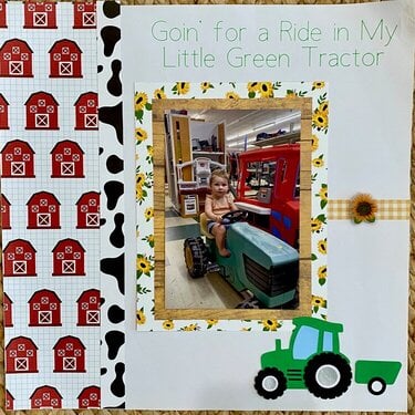 Going for a Ride in My Little Green Tractor