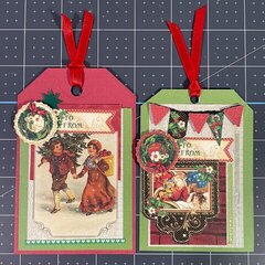 Graphic 45 Kaisercraft Christmas Tags