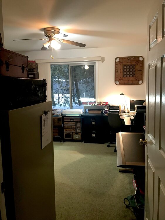 My re-orangized office/craft space January 2020