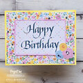 Calligraphy Happy Birthday Card