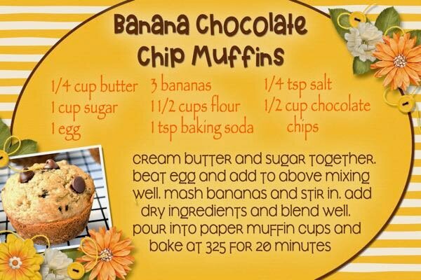 Banana Chocolate Chip Muffins