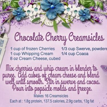 Chocolate Cherry Creamsicles